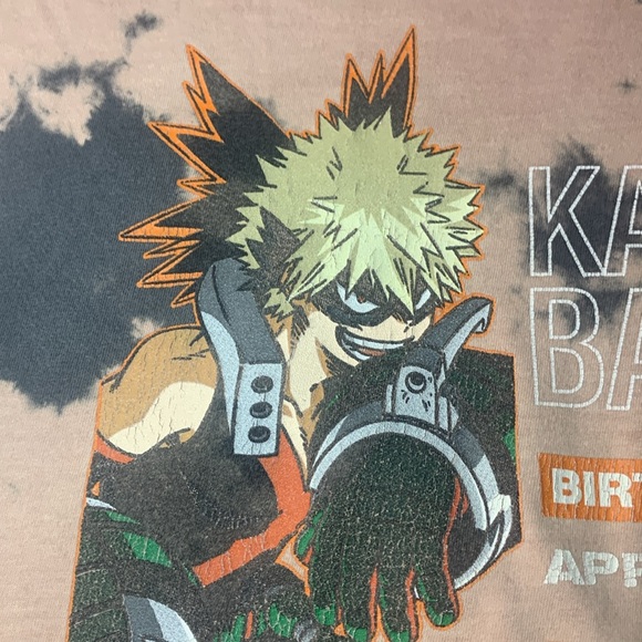 My Hero Acadamia Tie Dye Katsuki Bakugo Tee M - Picture 4 of 6